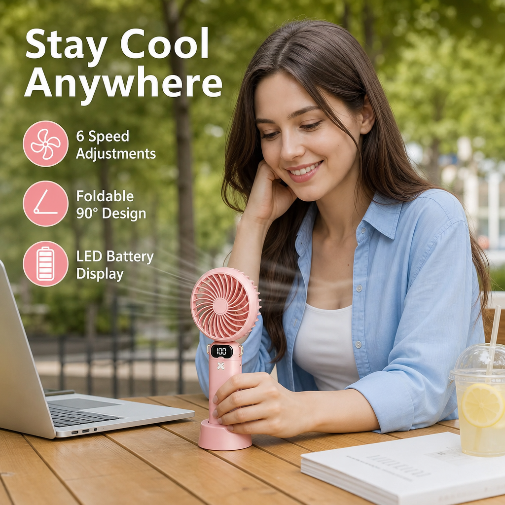 3600mAh Foldable USB Fan