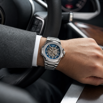 LONGLUX Skeleton Auto Watch
