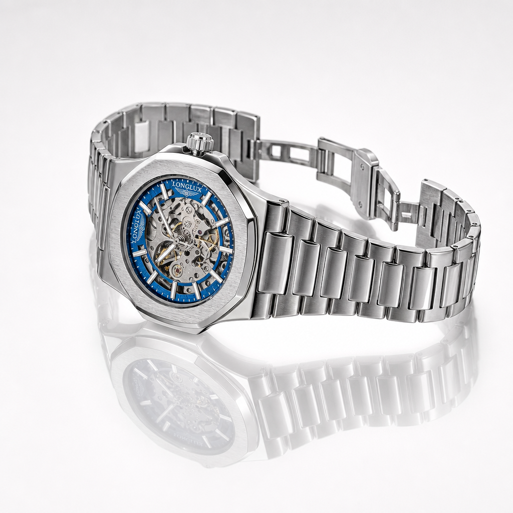 LONGLUX Skeleton Auto Watch