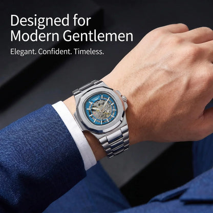 LONGLUX Skeleton Auto Watch