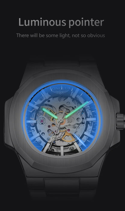 LONGLUX Skeleton Auto Watch