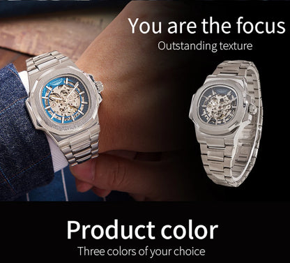 LONGLUX Skeleton Auto Watch